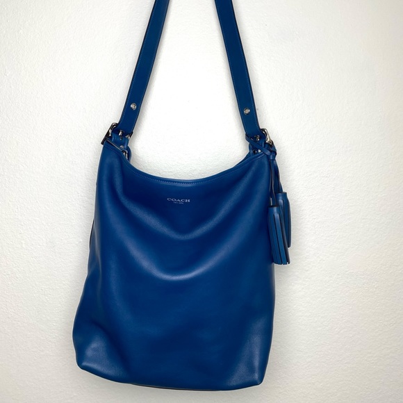 Coach Legacy Leather Duffle in Cobalt - NWT - Picture 10 of 11